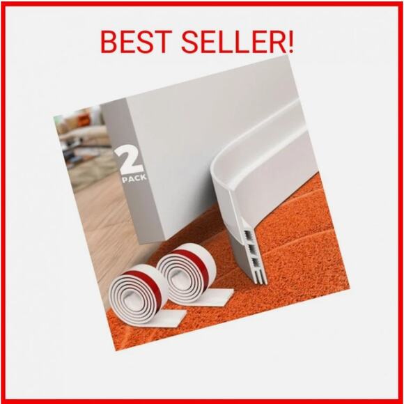 Holikme Door Draft Seal Transparent, 2 Pack--NWT - Picture 1 of 3